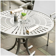 Outdoor - Stylish Aluminum Cafe Table